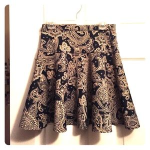 Abercrombie&fitch paisley flounce skirt